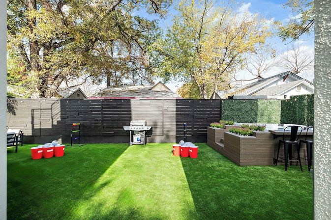 Twin Homes Oasis: Double the Space, Double the Fun with Fire Pit + Backyard Games image 6