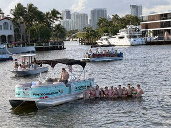 Private Sandbar Party Boat Charter: 24’ Pontoon with Stereo, Shade & BYOB image 8