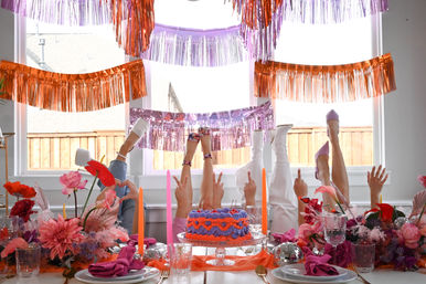Luxurious Disco Party-Themed Picnic Set Up image 8
