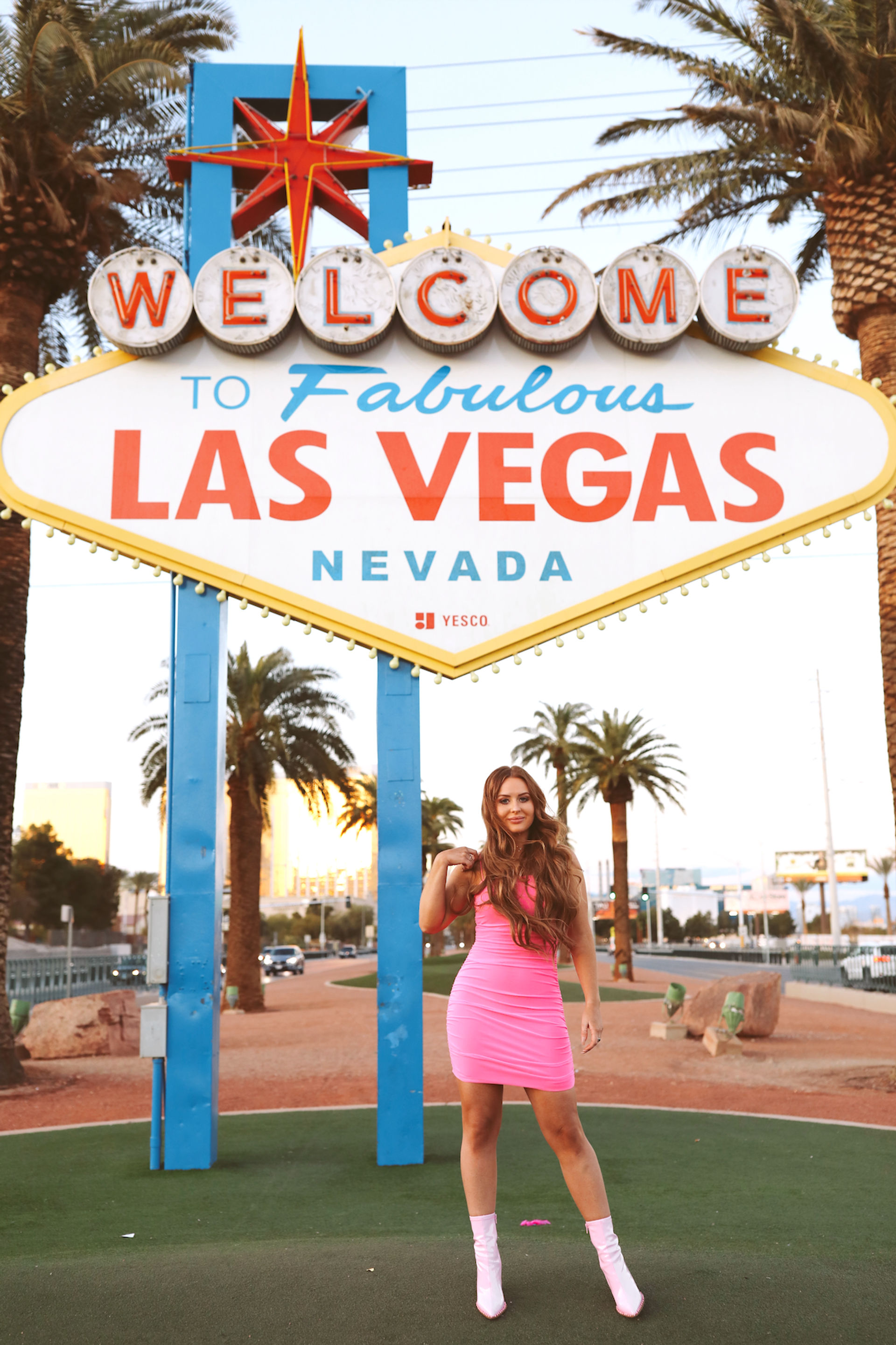 Vegas Sign & Mini Strip Tour in Private Limo or Party Bus with