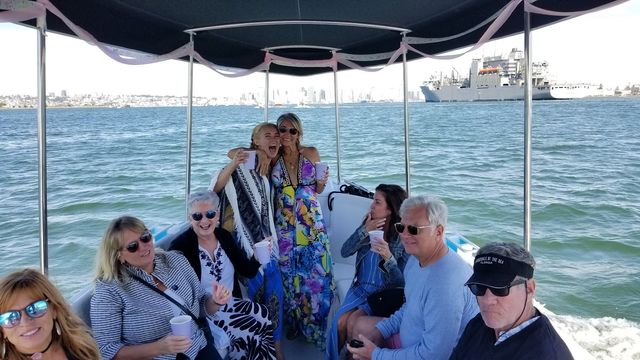 San Diego Bayside Bar Hopping + Dock & Dine Tours in a Fun Limo Boat (BYOB) image 4