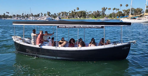 San Diego Bayside Bar Hopping + Dock & Dine Tours in a Fun Limo Boat (BYOB) image 2