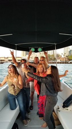 San Diego Bayside Bar Hopping + Dock & Dine Tours in a Fun Limo Boat (BYOB) image 6