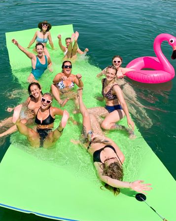 Nauti ATX: Ultimate Pontoon Party at Devil's Cove: 16 - Person Double Decker with Slide, Captain, Stocked Cooler & Lily Pad image 15