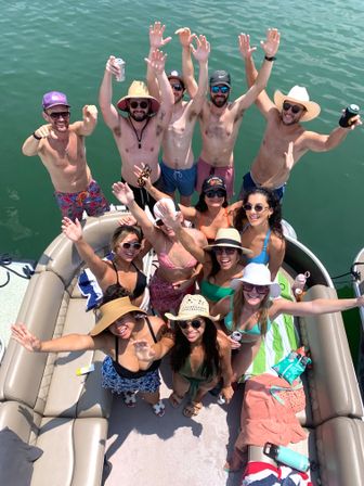 Nauti ATX: Ultimate Pontoon Party at Devil's Cove: 16 - Person Double Decker with Slide, Captain, Stocked Cooler & Lily Pad image 11