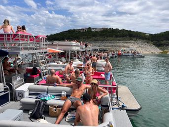 Nauti ATX: Ultimate Pontoon Party at Devil’s Cove: Double Decker with Slide or Classic Pontoon with Captain, Stocked Cooler & Lily Pad image 39