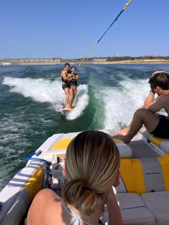 BYOB Watersports Charter on Lake Travis with Private Captain, Tubing, Wakesurfing, & Wakeboarding image 12