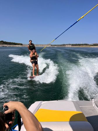 BYOB Watersports Charter on Lake Travis with Private Captain, Tubing, Wakesurfing, & Wakeboarding image 19