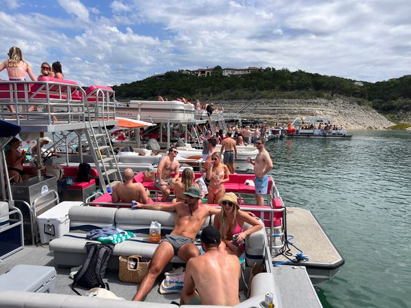 Nauti ATX: Top Rated Lake Travis Pontoon Party- Includes Captain, Stocked Cooler & Lily Pad image 17