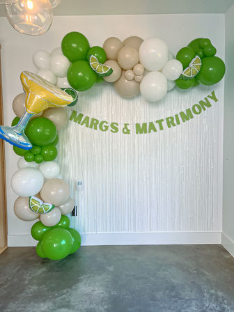 Custom Bachelorette Party Package with Endless Photo-Ops: Personalized Backdrops, Balloon Garlands, Banners and More image 2
