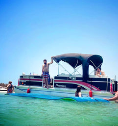 Beach Cruise Aboard a Private Pontoon Charter (BYOB) image 13