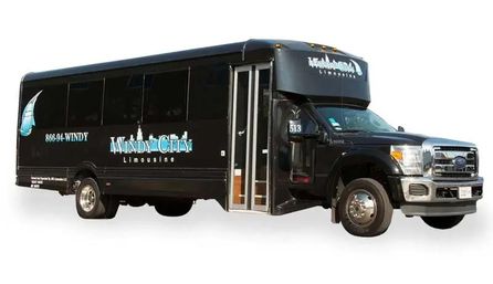 25-Passenger Party Bus with Wrap-Around Seating, Uniformed Chauffeur & Optional Drink Packages image 3