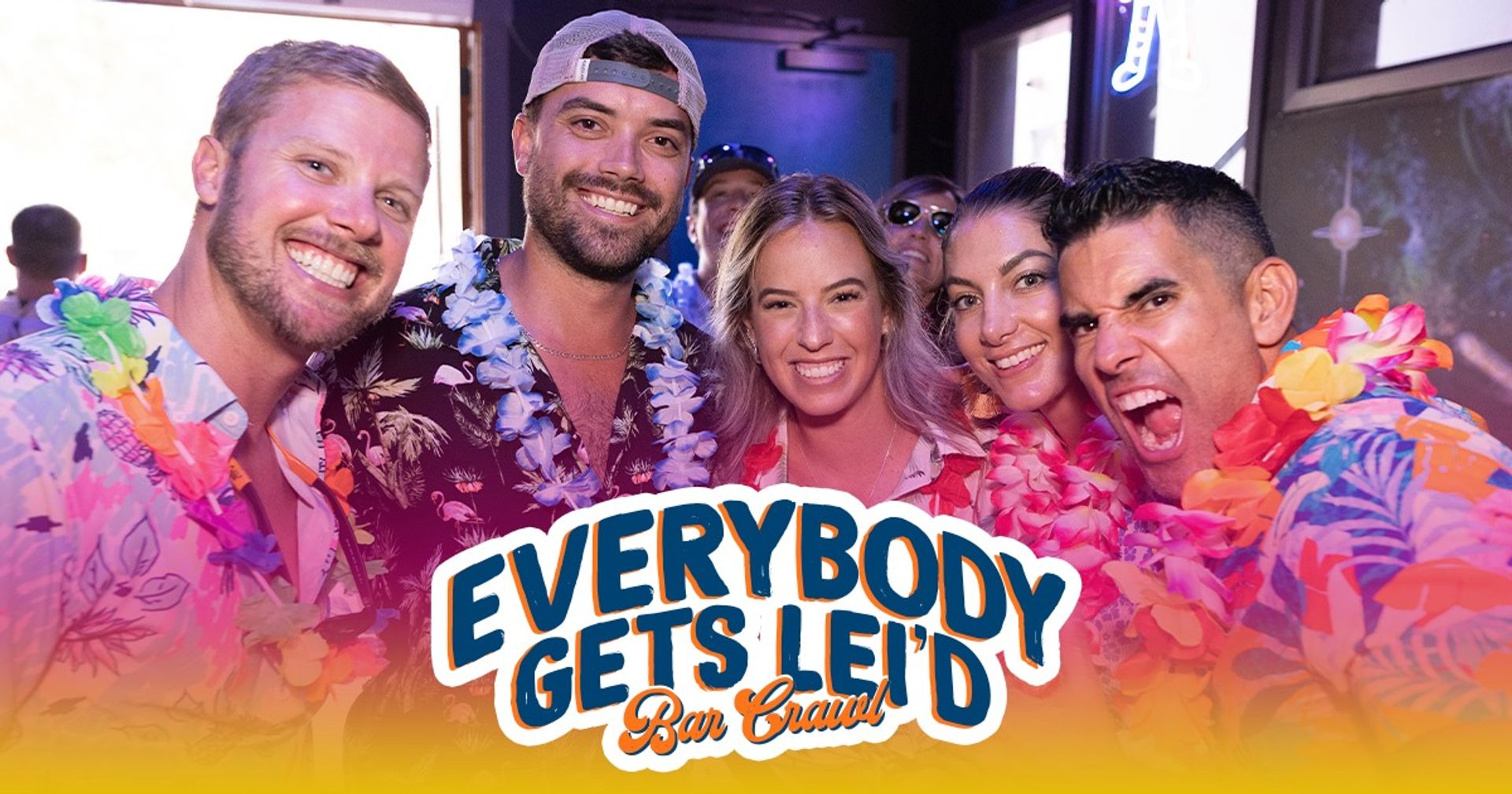 Get Lei'd on August 23rd: Hawaiian-Themed Bar Crawl with Drink Specials & Free Stuff image 1