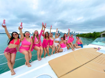 Bachelorette Yacht Party with Custom Decorations + LED Signs image 4