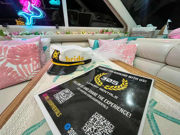 Bachelorette Yacht Party with Custom Decorations + LED Signs image 8