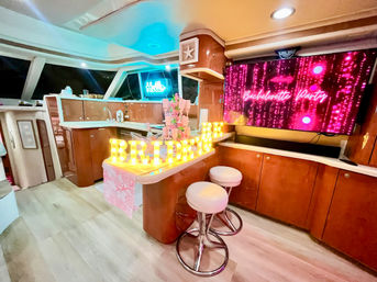 Bachelorette Yacht Party with Custom Decorations + LED Signs image 11
