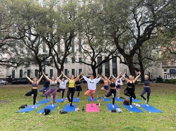 Custom Yoga Class with Fun Playlists, Mimosa Add-Ons, and Cold Lavender Eye Towels image 18