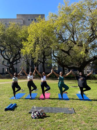 Custom Yoga Class with Fun Playlists, Mimosa Add-Ons, and Cold Lavender Eye Towels image 17