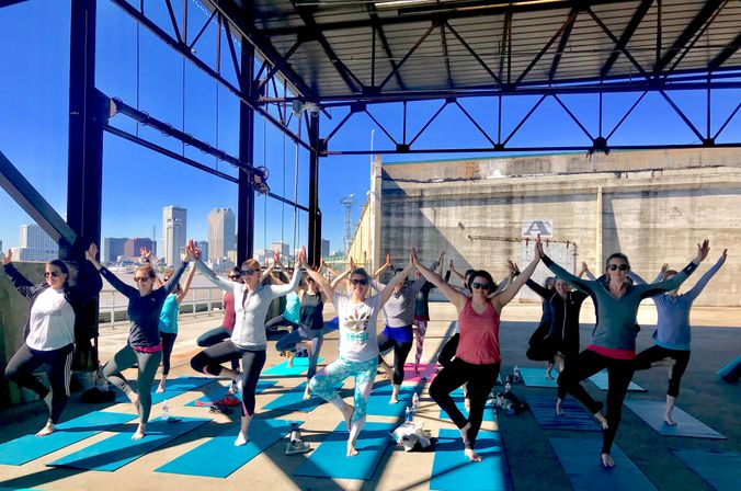 Custom Yoga Class with Fun Playlists, Mimosa Add-Ons, and Cold Lavender Eye Towels image 8