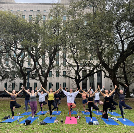 Private Yoga Class with Custom Playlists, Mimosa Add-Ons, and Cold Lavender Eye Towels image 2