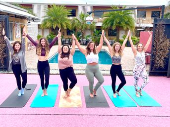 Private Yoga Class with Custom Playlists, Mimosa Add-Ons, and Cold Lavender Eye Towels image