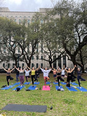 Private Yoga Class with Custom Playlists, Mimosa Add-Ons, and Cold Lavender Eye Towels image 10