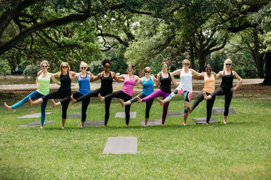Private Yoga Class with Custom Playlists, Mimosa Add-Ons, and Cold Lavender Eye Towels image 5