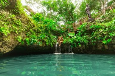 Semi-Private 3 Waterfall Cenotes Experience with Zipline & Tequila Tasting image 7