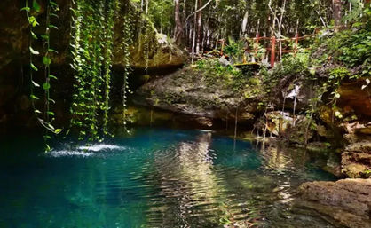 Semi-Private 3 Waterfall Cenotes Experience with Zipline & Tequila Tasting image 10