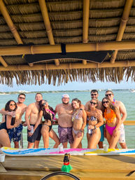 Private Insta-Worthy Sandbar or Sunset Tiki Boat Tour image 5