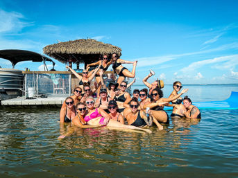 Private Insta-Worthy Sandbar or Sunset Tiki Boat Tour image 1