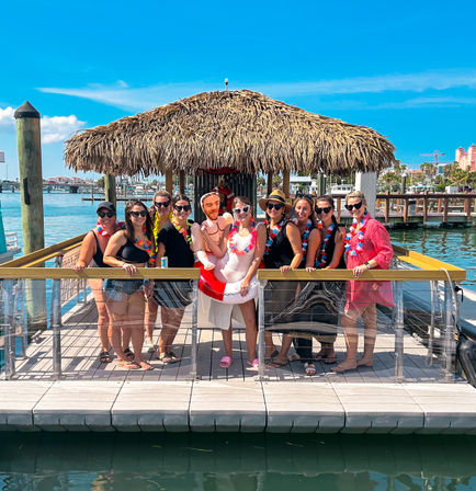 Private Insta-Worthy Sandbar or Sunset Tiki Boat Tour image 2