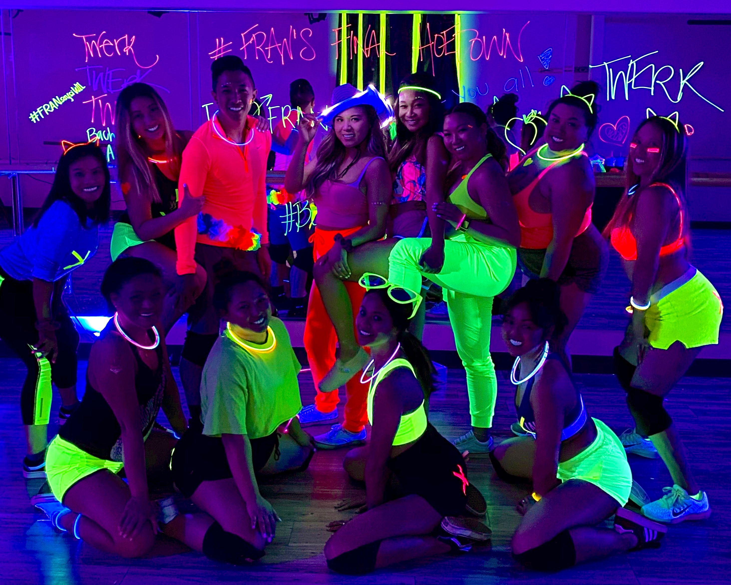 Black-Light Twerk Party: Neon Twerkout Glow Party with Neon Accessories