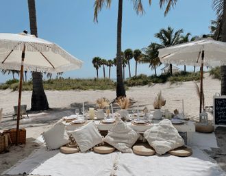 Beach Coastal, Rose All Day & Tropical Themed Picnic Party & Setup By Miami's The Picnic Pop-Up image 3