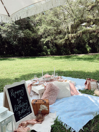 Beach Coastal, Rose All Day & Tropical Themed Picnic Party & Setup By Miami's The Picnic Pop-Up image 16