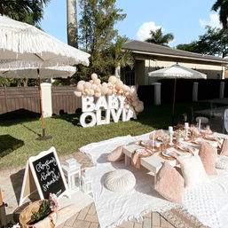 Beach Coastal, Rose All Day & Tropical Themed Picnic Party & Setup By Miami's The Picnic Pop-Up image 15