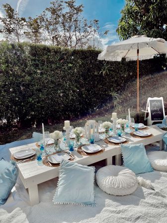 Beach Coastal, Rose All Day & Tropical Themed Picnic Party & Setup By Miami's The Picnic Pop-Up image 9