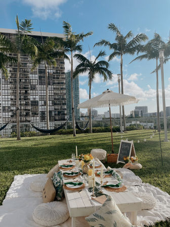 Beach Coastal, Rose All Day & Tropical Themed Picnic Party & Setup By Miami's The Picnic Pop-Up image 20