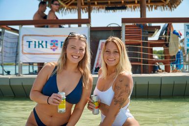 BYOB Floating Tiki Boat Party in Ponce Inlet: Tiki Bar, Bluetooth Sound System, and Party Lighting image 3