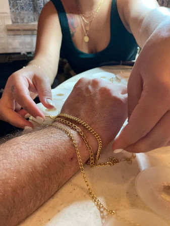 Luxury Permanent Jewelry Party with Complimentary Wine: 14K Gold or Silver Jewelry with Curated Styles and Charms image 6