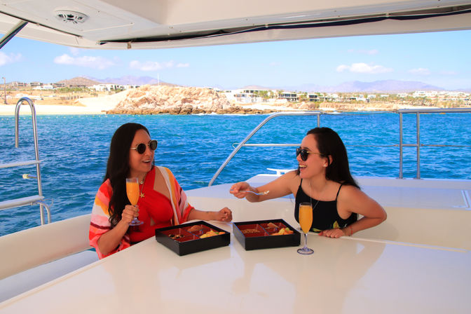 Luxury 2 Bay Catamaran with Snorkeling, Open Bar & Lunch (Up to 30 Passengers) image 4