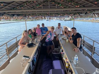 Public or Private Floating Party Bar Tour of Oakdale with Tiki Boat Long Island (2-30 People) image 5