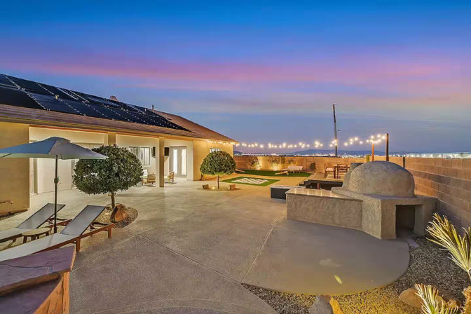 The Luxe Lounge: Waterfall Pool, Hot Tub, Backyard Vibes & Strip Views image 17