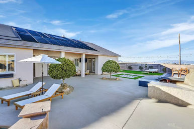 The Luxe Lounge: Waterfall Pool, Hot Tub, Backyard Vibes & Strip Views image 18
