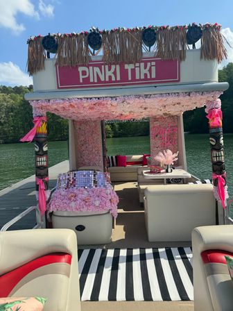 BYOB Pinki Tiki Boat on Lake Lanier with Captain & 1st Mate (Up to 10 Passengers) image 11