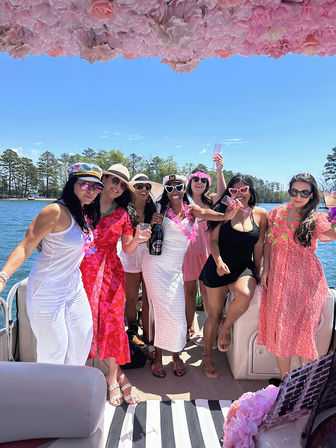 BYOB Pinki Tiki Boat on Lake Lanier with Captain & 1st Mate (Up to 10 Passengers) image 1