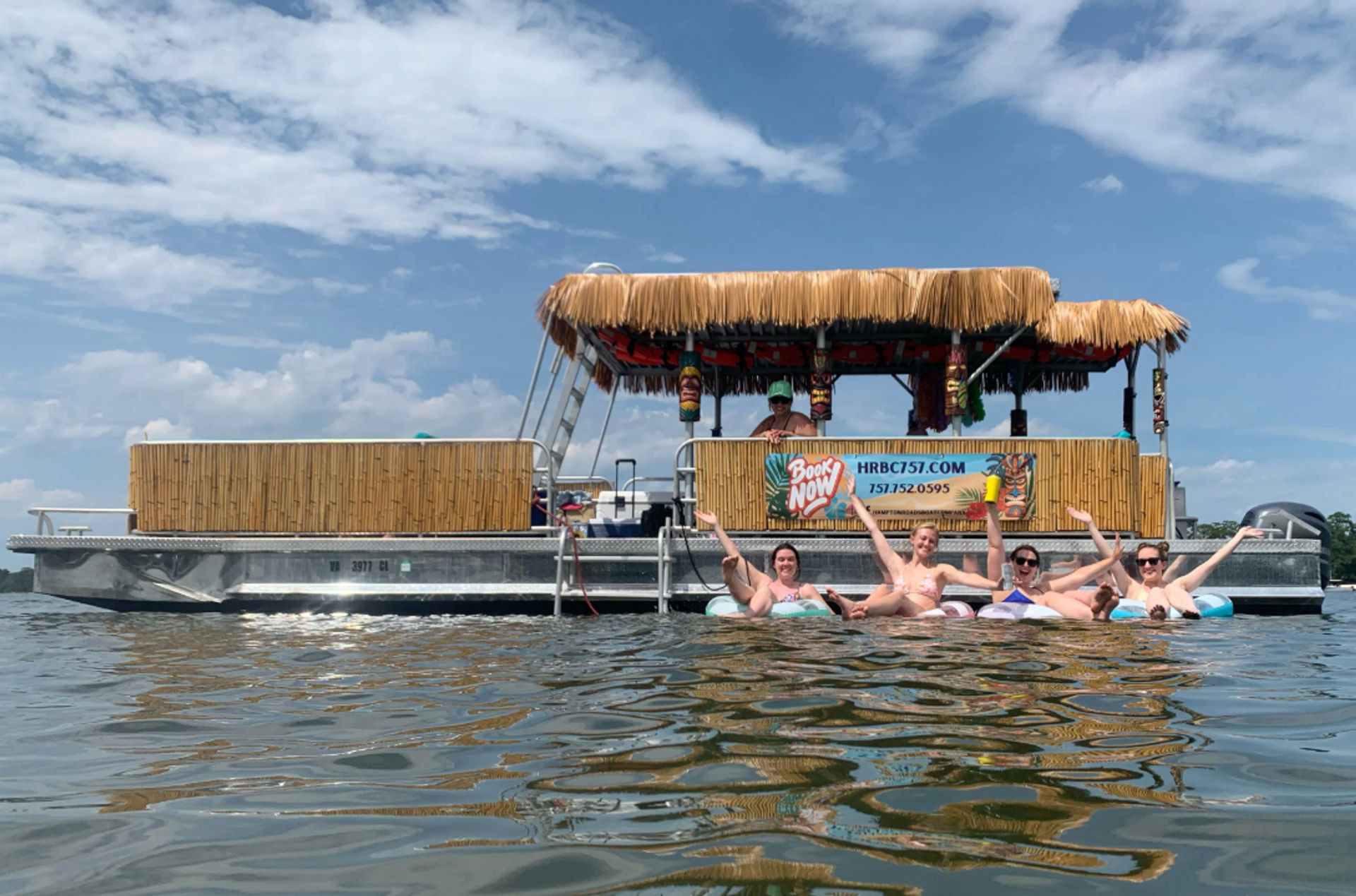 Birthday Bash in Virginia Beach: Private Tiki Boat Charter image 1