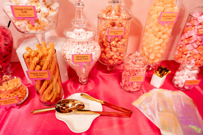 The Ultimate Sugar Bar: Luxury Candy and Dessert Buffet Tablescape image 1