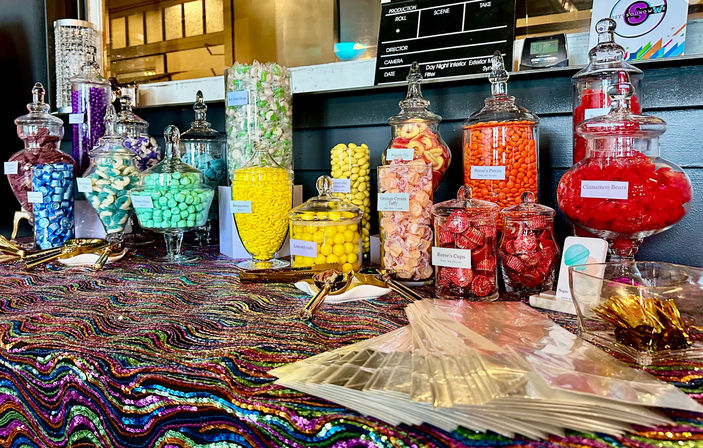 The Ultimate Sugar Bar: Luxury Candy and Dessert Buffet Tablescape image 11