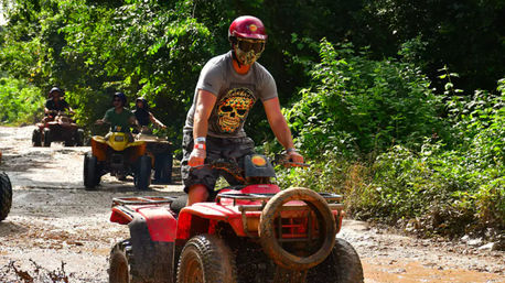 ATV Jungle Adventure with Ziplines, Cenote & Tequila Tasting image 8